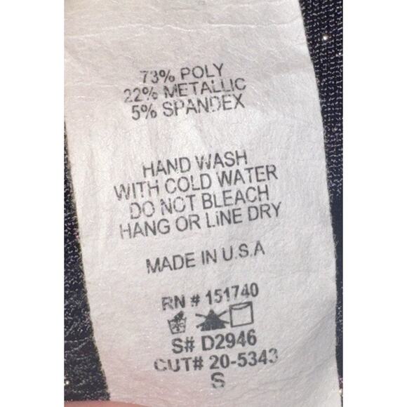 Kimcine Curve Womens Small Dress Glitter Metallic Bodycon Vamp New Years Eve - Picture 4 of 8